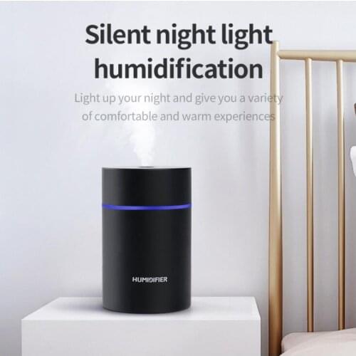 USB Auto Mini 300ml Humidifier Desktop Mute Car Office Moisturizing Mute Nano Fine Large Capacity Car Air Humidifier