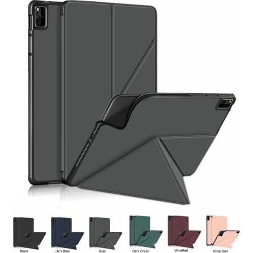 High quality Soft Tablet Protective Case Coque For Huawei Mate Pad 12.6 WGR-W09 Cover MatePad 12.6" 2021 Folding bracket Case