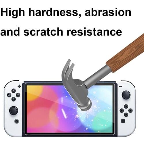 Tempered Glass Screen Protector For Nintendo Switch OLED Scratch-proof Protective Film For NS Oled Front Protection Accessories
