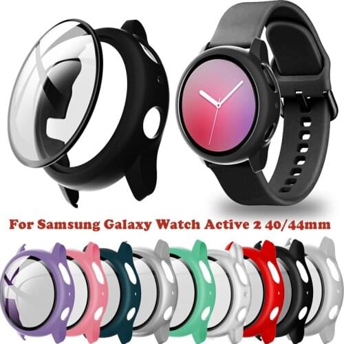 TPU All-round Full Cover Screen Protector for Samsung Galaxy Watch Active 2 44mm/40mm Protective Case Bumper Shell Accessories
