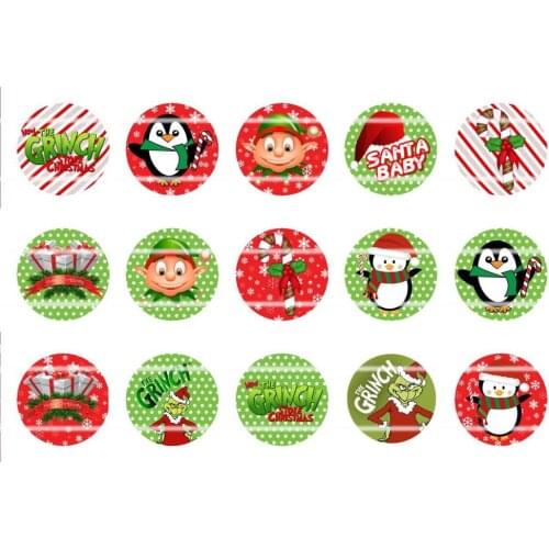 Handmade Colorful picture Round Glass Cabochons Refrigerator magnet for Necklace Decoration and Phone Chain Accessaries316