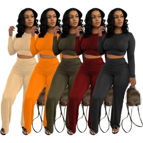 2 piece sets women outfits two piece set women pants sets tops women 2021 wholesale two pieces set tracksuit female pants suits