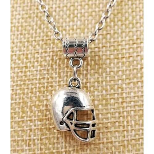 1 PCS Fashion Vintage Helmet hat Charms Collar Sweater Chain Pendant Necklace Jewelry Gift