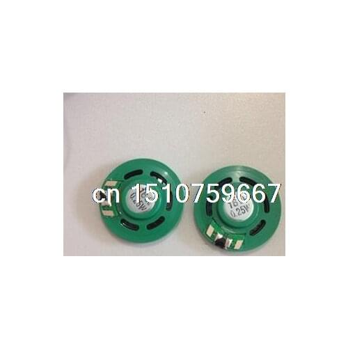 2Pcs 0.25W 16 ohm 35mm Round Green Plastic Magnet Electronic Speaker Loudspeaker