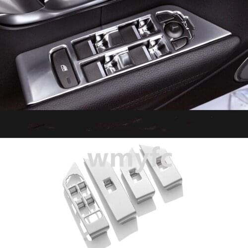ABS For Land Rover Range Rover Evoque 2012-2019 Car Door and window glass lifting switch cover trim car styling accessories 4pcs