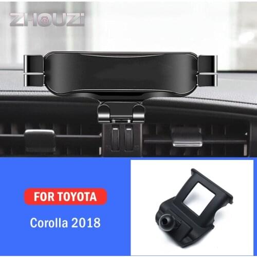 Car Mobile Phone Holder For Toyota Corolla Altis Levin 2018 Air Vent Mounts Stand GPS Gravity Navigation Bracket Car Accessories