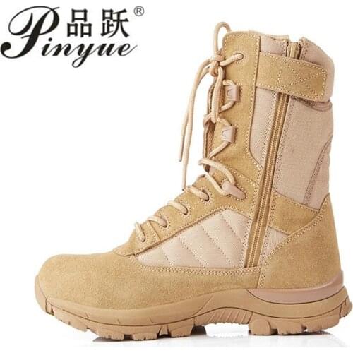 Tactical Boots Military Combat Hiking Shoes Army sandy Breathable Wearable with high quality AirBorne Boot