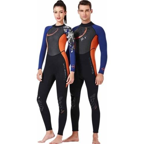 1.5MM Chinese Style One-Piece Long-Sleeved Trousers Wetsuit Neoprene Thermal Wetsuit Water Surfing Sailing Snorkeling Swimsuit