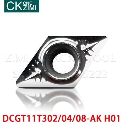 DCGT11T308-AK H01 DCGT11T304-AK H01 DCGT11T302-AK H01 Carbide Insert Milling Cutter Aluminum CNC Lathe Tools Aluminum Processing