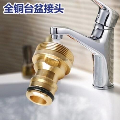 By dhl 200pcs faucet quick Connector tap Watering Equipment solid Brass Adaptor Garden Hose Pipe original practical part