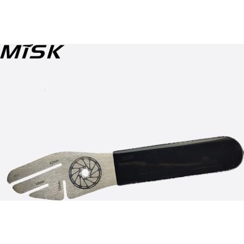 MISK Bike Disc Brake Correction Wrench Brake Rotor Alignment Truing Tool with Disc Brake Pads Tool for MTB Road Bike