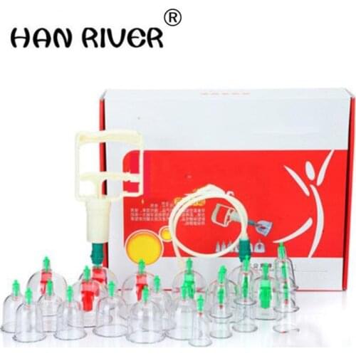 HANRIVER Cupping apparatus vacuum 24 cans of multi-function cupping household thickening suction type physical therapy apparatus