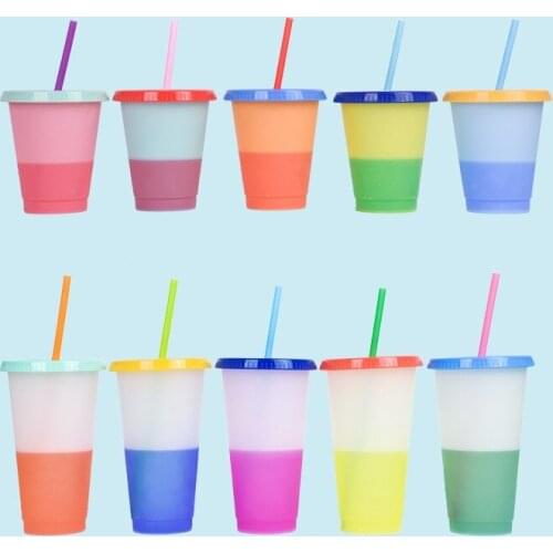 Sell Well Travel Magic Office Teacup Tea Cup PP Temperature Sensitive Plastic Cup Convenient Coffee Cup Tea Set Drinkware Cup