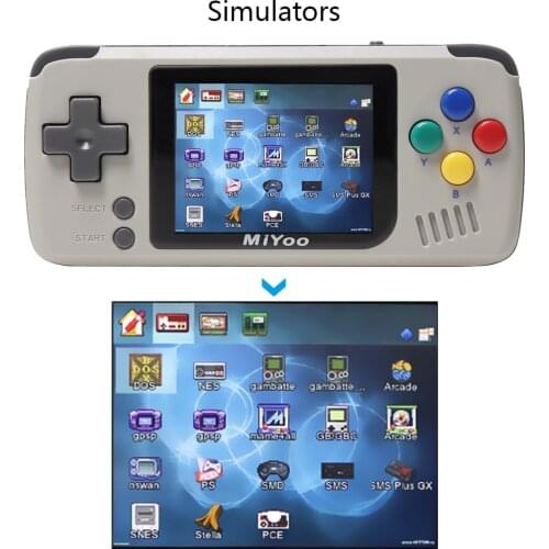 Video Game Console - Portable Handheld Retro Game Players Progress Save/Load MicroSD card External Colorful Screen gift for boy