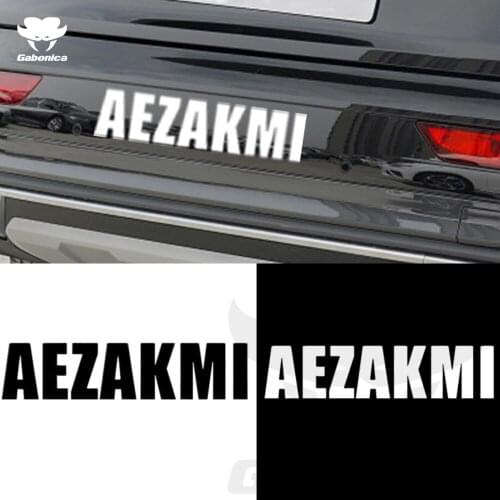 Creativity Letter For AEZAKMI Car Sticker Automobiles Motorcycle Exterior Accessories KK Decals for Audi BMW Mercedes VW Honda