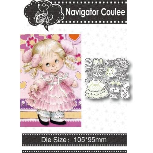 Metal Cutting Die Cute Girl Skirt Scrapbook Stamping Clear Stamp Cutting Decoration Creative Embossing Craft New Arrival 2021