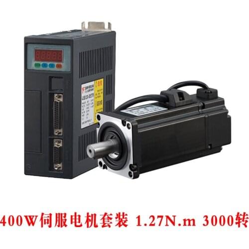 High quality Servo motor set 400W AC220V 60ST AC Servo Motor 60ST-M01330 1.27N.M 3000RPM with Servo Driver 60ST