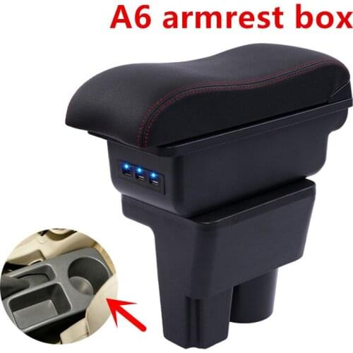 For Suzuki Liana A6 armrest box central Store Aerio content box with cup holder ashtray decoration products With USB interface