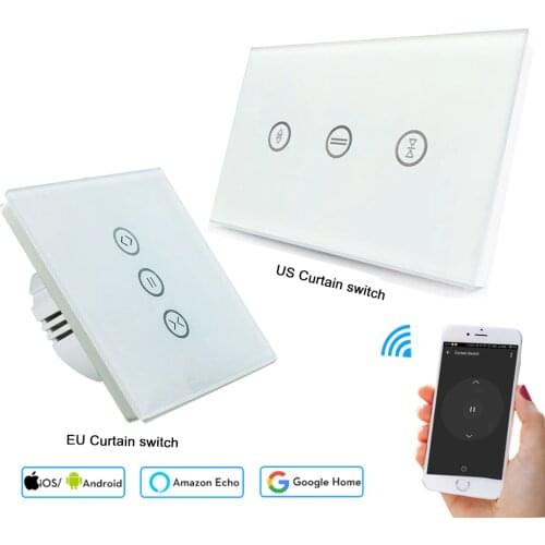 Tuya Smart Life EU WiFi Roller Shutter Curtain Switch for Electric Motorized Blinds with Remote Control Google Home Aelxa Echo