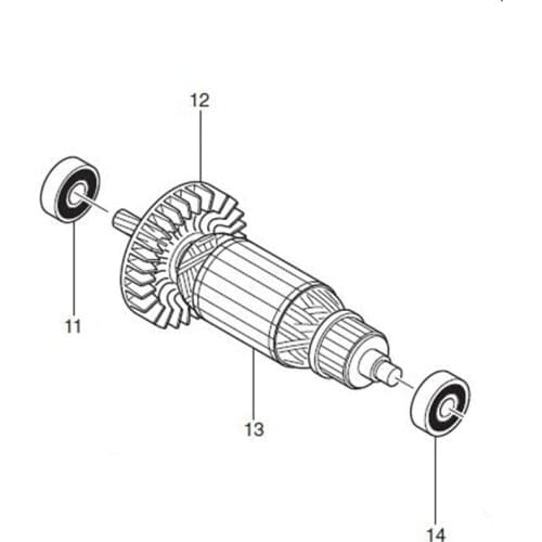 AC220-240V MAKITA 517478-5 Rotor Motor Armature for MT603 MT602 M610 Rotor