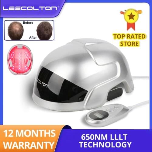 Laser Therapy Hair Growth Helmet CE FCC Product Treat Thin Hair for Men Women Infrared Restore Hair Thickness Anti Hair Loss Cap
