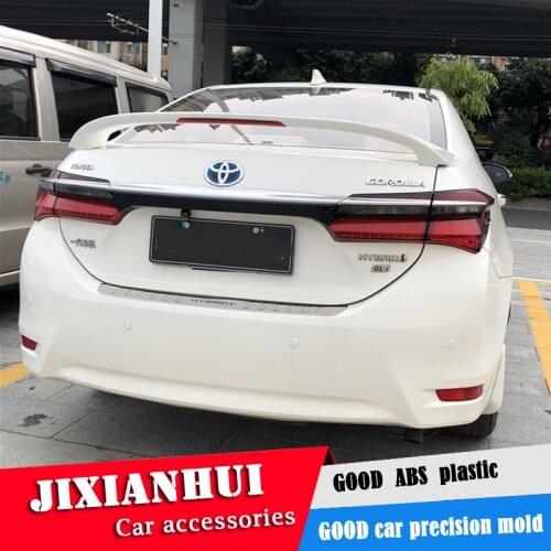 For Corolla Spoiler 2014-2017 Toyota Corolla JSDL Spoiler ABS plastic Material Car Rear Wing Color Rear Spoiler