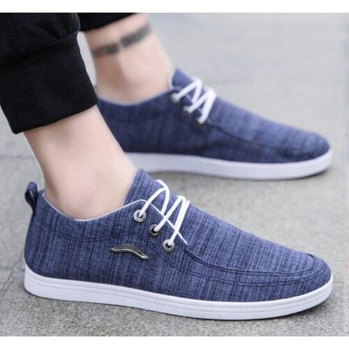 Men Casual Shoes Lace Up Loafers Breathable Canvas Shoes Male Driving Shoes New Fashion Flats Zapatos De Hombre