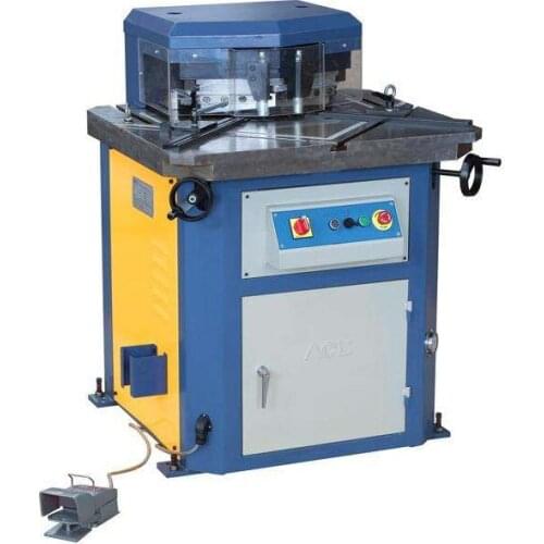 Y-4*200 90 degree HVAC hydraulic foot pedal duct corner cutting notching machine