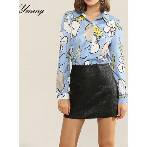 YMING Printed Blouses