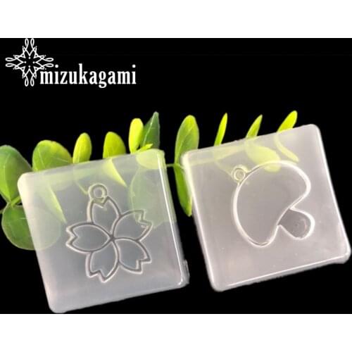 UV Resin Jewelry Liquid Silicone Mold Cherry Blossom Flowers Mushroom Charms Molds For DIY Intersperse Decorate Making Jewelry