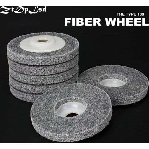 ZtDpLsd 1Pcs 4" Nylon Polishing Wheel Sanding Disc Diameter 100mm Fiber Grinding Wheel for Metals Ceramics Marble Wood Crafts
