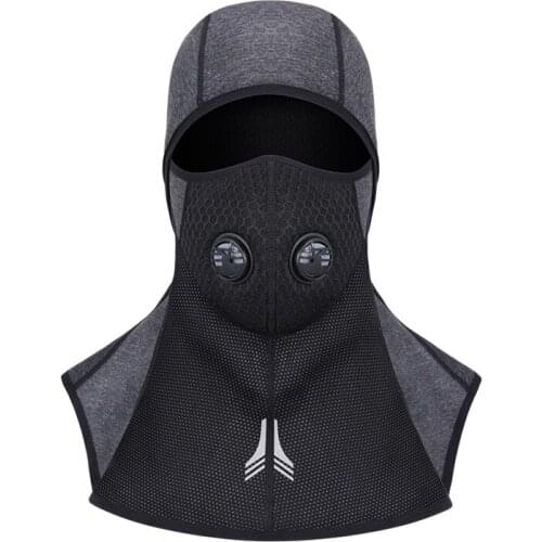 6 Layers Bike Winter Thickness Super Warm Balaclava Face Masks Caps Windproof PM2.5 Bicycle Skiing Face Covers Caps