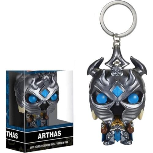 Funko POP Pocket Pop Keychain Official Arthas Game Character WOW Action Figure Model Toys For Children Christmas Present Gifts