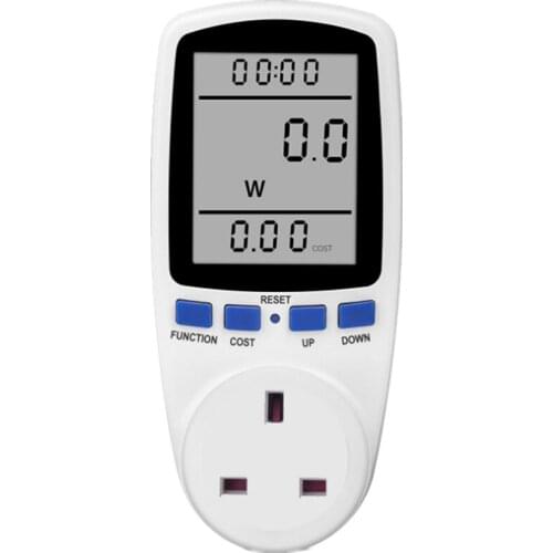1Pc UK Plug Digital Voltage Wattmeter Power Analyzer Electronic Power Meter Energy Meter Automatic Kwh Calculator Usage