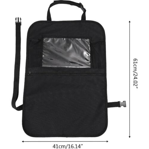 Car Back Seat Organizer Front Seat Storage Kids Pocket Bag Auto Travel Kick Mat NEW