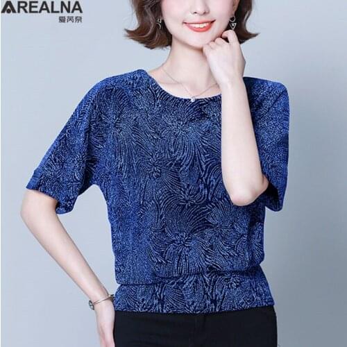 Elegant Blouse Women Korean Style Sequins Blouses Shirts bat sleeve Womens Shirt Tunic Plus Size Sexy Ladies Tops Blusas M-4XL