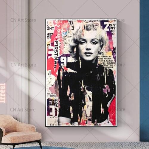 Graffiti Art Sexy Beautiful Woman Canvas Paintings Pop Art Poster and Print Cuadros Wall Art Pictures Street Art for Home Decor