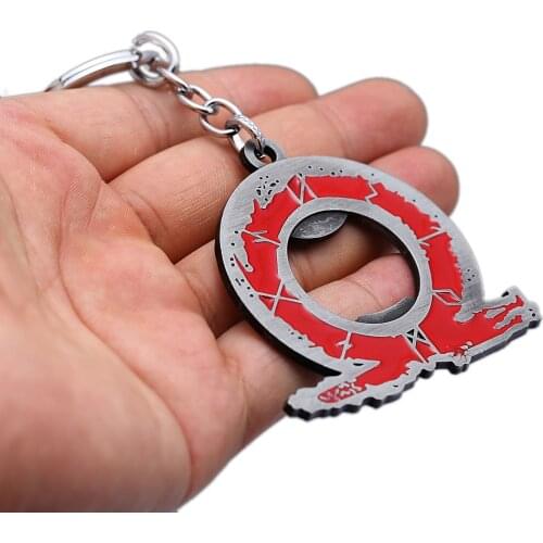 HSIC Game Jewelry God of War 4 Kratos Logo Keychains Bronze Silver llaveros Metal Keyring For Men Women Souvenir