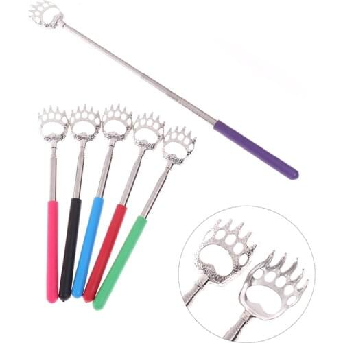Back Massage Metal Popular Stainless Steel Telescopic Bear Claw Scratcher Retractable Hand Grip Bear Claw Soft Massage Tool