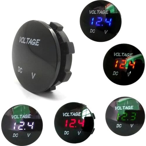 OOTDTY Car Motorcycle DC5V-48V LED Panel Digital Voltage Meter Display Voltmeter Type2