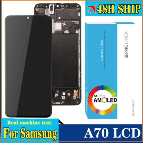 Original OLED/Super AMOLED LCD Display for SAMSUNG Galaxy A70 LCD A705 A705F SM-A705MN Display Touch Screen Digitizer Assembly