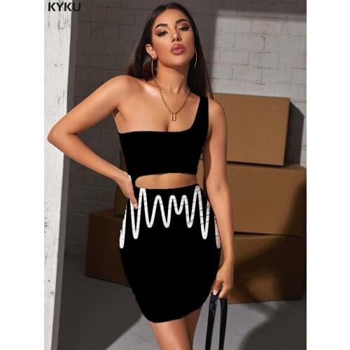 KYKU Line Dress Women Music Pleating Retro 3d Print Party Bodycon Dress Womens Clothing Plus Size Beach Beach Fashion