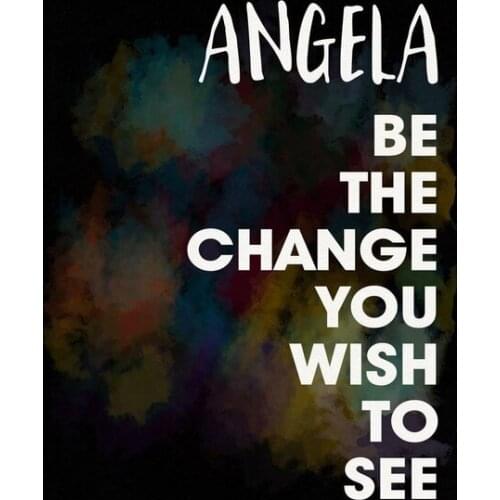 Inspirational Custom Art Print Be The Change You Wish To See Personalized Metal Tin Sign Wall Plaque