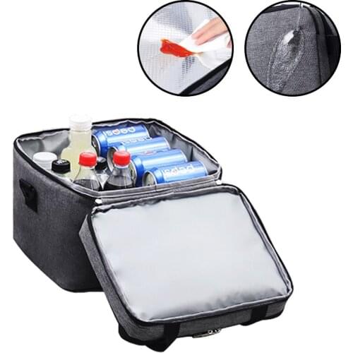 Outdoor Camping Large-Capacity Portable Insulation Bag Portable Fresh-Keeping Cold Ice Bag Food Refrigerated Take-Out Incubator
