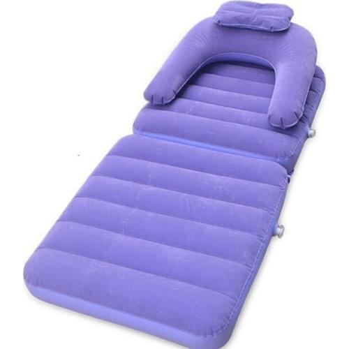 Environment Friendly Portable Inflatable Flocking Sofa Bed Dual Purpose Chair Nap Rest Lazy Multifunctional Outdoor Furniture