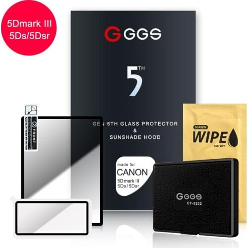 GGS Fifth Generation for CANON 5DIII 5DS 5Dsr LARMOR screen camera film protection screen Metal frame embedded optical glass
