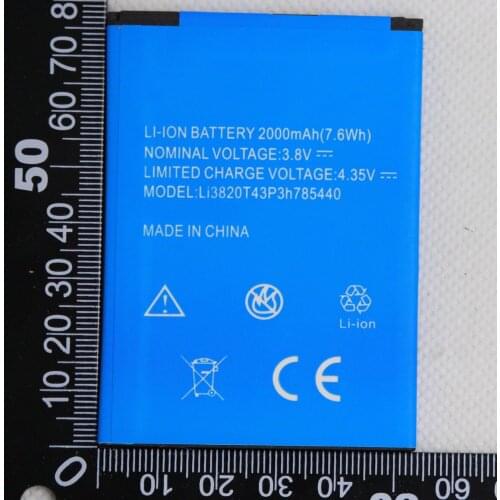 10pcs/lot Li3820T43P3h785440 Battery For ZTE Blade L370 For ZTE Blade L2 Plus 2000mAh Cell Phone Batterie