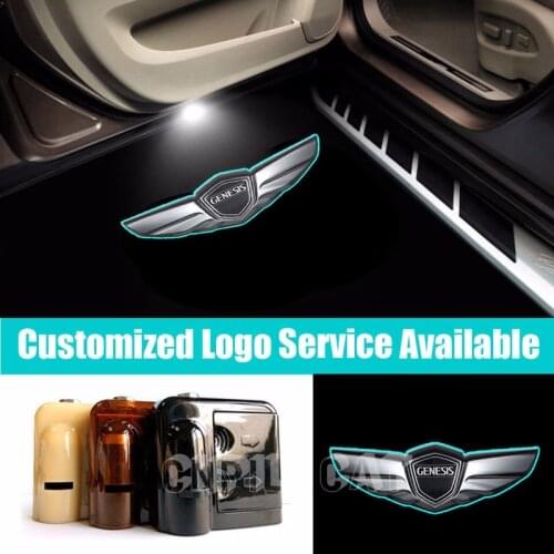 2PCS Genesis Logo Car Door Led Light for HYUNDAI GENESIS