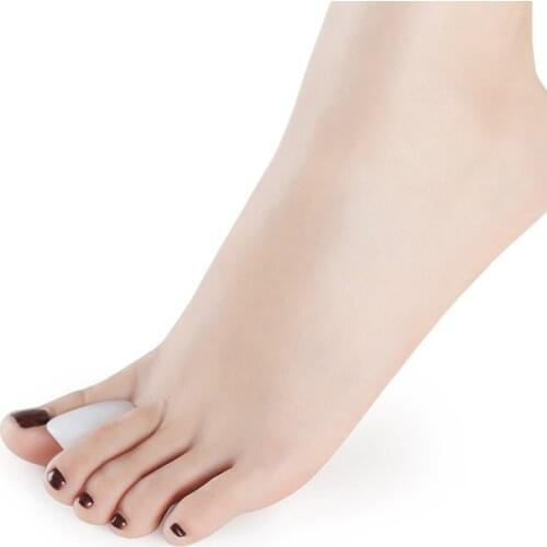 2 Pieces Silicone Toe Separators Feet Care Tool Hallux Valgus Care Corrector Toes Thumb Braces & Supports Gel Insoles