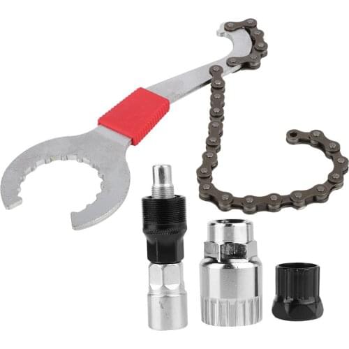 3 in 1 Multifunction Portable Steel Bicycle Bike Freewheel Wrench Spanner Chain Remover Screw Bicycle Repair Tool